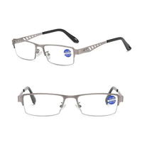 1 Pair Half Frame Anti-blue light HD Reading Glasses Business Style Men