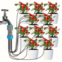 1 Set Garden Automatic Irrigation Device Horticulture Irrigation System with 10 Dripper Greenhouse Balcony Pot Plant Acc