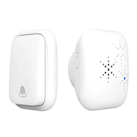 1-to-1 Battery-free Self Powered RF433 Wireless Doorbell EU Plug 38 Ringtones Outdoor IP44 Waterproof 150m Range Long Di