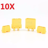 10 Pair Amass XT90+ Plug Connector Male & Female With Sheath for RC Drone Airplane Car Battery Cable