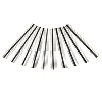 10 Pcs 40 Pin 2.54mm Single Row Male Pin Header Strip Geekcreit for Arduino - products that work with official Arduino b