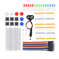 10 Set Starter Kit for UN0 R3 Beginner with 400-hole Mini Breadboard LED Light Jumper Wire Button