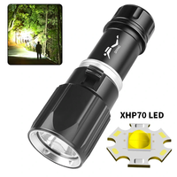 1000 Lumens High Power Diving Scuba Flashlight HP70 Super Bright LED Torch IPX8 Waterproof Rechargeable Flash Light For
