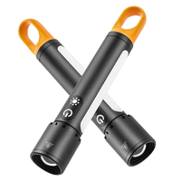 1000LM Super Bright LED Tactical Flashlights with COB Sidelight,  21700 Battery,  USB Rechargeable Telescopic Zoom Best Sm