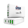 100W 4 Ports PD3. QC3.0 Wall Charger Fast Charging for iPhone 14 14 Plus 14 Pro Max For Samsung Galaxy S22 Z Flip 4 MacB