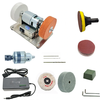 100W Mini Electric Belt Sander Belt Grinder Electric Knife Sharpener 7 Adjustable Speed for for Knife Making Woodworking