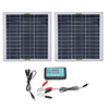 100W Solar Panel Kit Aluminum Frame Polycrystalline Cells 12V Off-Grid Power System MPPT Controller USB RV Boat Caravan