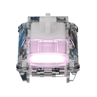 10/30/70Pcs Gateron Magnetic Jade Air Switch Set Hall Effect Linear Feel Transparent RGB Housing Adjustable Actuation Tr
