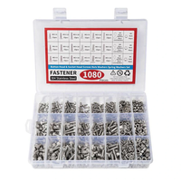 1080pcs Nuts And Bolts Assortment Kit M3 M4 M5 M6 Screw Set Button Head & Socket Head Metric Screws 304 Stainless Steel