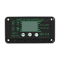 10A/30A/60A/100A Solar Charge MPPT 12V/24V/50V Charge Controller with Dual USB with Auto Display Solar Panel Regulator