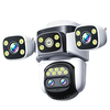 10K UHD WiFi6 PTZ Camera 20MP Wireless Outdoor 10X Zoom Four Screen Four Lens Automatic Tracking Two-way Intercom Waterp