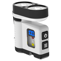 10*LED Strong Light Portable Keychain Flashlight Multi-Functional Magnetic Mini Clip Light USB Rechargeable Digital Disp