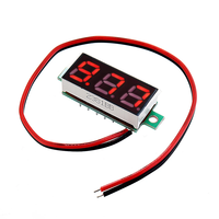 10pcs 0.28 Inch Two-wire 2.5-30V Digital Red Display DC Voltmeter Adjustable Voltage Meter