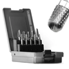 10PCS 6mm Shank Carbide Burr Set Tungsten Steel Carbide Double Cut Die Grinder Bits Rotary Rasp File Grinding Rotary Gra