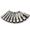10PCS Impact Socket Magnetic Nut Screwdriver Set 6mm-19mm Heat-Treated Chrome Vanadium Steel 1/4" Hex Key Drill Bit Adap