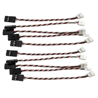 10PCS JST 10cm/15cm 1.5mm 3Pins Male Female and JR Style for Mini Receiver Servo Wire Plug Converter