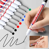 10pcs Multi Purpose Deep Hole Marker Pens Long Nib Design 20mm Tip Waterproof Ink Black Blue Red Marking for Woodworking