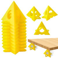 10pcs Pyramid Stands Set Triangle Stands Paint Tool Triangle Paint Pads Feet for Woodworking Carpenter Accessories Paint