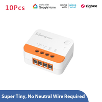 10Pcs Sonoff ZBMINI L2 Smart Zigbe3.0 Switch No Neutral Required Intelligent Two-way Control Relay Module Timer Voice Co
