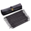 10PCS Tungsten Steel Stone Carving Kit Chisels 3mm-10mm Blade Width Engraving Hand Tools with Carrying Bag for Woodworki
