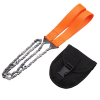 11-Teeth Outdoor Portable Hand Zipper Saw 65cm Wire Survival Tool High Strength Ferromanganese Sharp Blade Camping Hikin