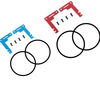 1/10 Tamiya Aluminum Alloy Short Battery Holder Kit TT02 TT02B RC TATT-075