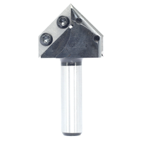 1/2 Inch 1/4 Inch 8mm Shank Dual Blades 90 Degree V-Groove Router Bit Carbide Insert Wood CNC Router Bit for Woodworking