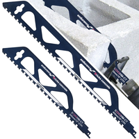 12 Inch 18 Inch Tungsten Carbide Alloy Reciprocating Saw Blade for for Hollow Cement Brick / Porous Concrete / Fiber Cem