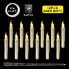12 Pack Halloween Floating Candles With Wand Remote Control Led Flame Loose Flickering Candle Home Hanging Candles Light