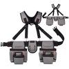 12 Pockets Tool Bag Belt 1 Hammer Holder Ergonomic Design High Durability Polyester Nylon for Electricians Carpenters Me