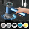 1200mAh Electric Dish Pot Cleaning Brush with 5 Brush Heads Bathroom Professional Cleaning Automatic Handheld Rechargeab