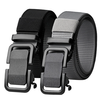 120cm Automatic Buckle Men Belt Lightweight Wear-Resistant Adjustable Nylon Webbing Strap for Outdoor Work Belt