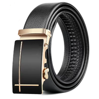 120cm PU Leather Auto Buckle Men