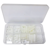 120PCS White Nylon M3 Plastic Screw Nut Set for DIY RC Drone