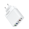 120W 5-Port USB PD Charger 3USB-A+2USB-C PD QC3.0 Fast Charging Wall Charger Adapter EU Plug US Plug for iPhone 15 14 13