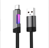 120W USB-A to USB-C RGB Cable Fast Charging Data Transmission Copper Core Line 1M/2M Long for iPhone 16 16 Pro 15 Pro Ma