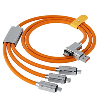 120W USB-A/USB-C to USB-C/iP/Micro USB Cable Fast Charging Data Transmission Thickened Tinned Copper Core Line 1.2M Long