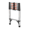 12.75ft Aluminum Telescoping Ladder Lightweight Extension Collapsible Ladder 3150kg Load Capacity Outdoor Work Anti-Slip