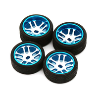 1/28 Metal Wheel Hub Two Narrow and Two Widen Tires RC Car Vehicle For Wltoys 284131 Models Parts