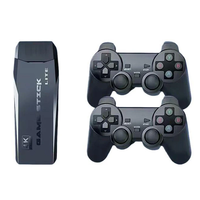 128G TV Game Stick Kit Built-in 40000+ Games 4K HD Retro Television Gaming Console Wireless 2.4GHz Controller Support HD