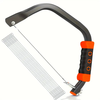 12inch Coping Saw Hand Saw Wire Saw 360-Degree Multi-Directional Cutting with 10 Saw Blades for Wood Plastic Rubber Soft