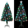 1.2m Christmas Tree Artificial LED Holiday Xmas Pine Tree Metal Detachable Stand for Home Office Christmas Party Decorat