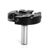 12mm 1/2 Inch Shank 4 Flutes Carbide Insert Spoilboard Surfacing Router Bit Slab Flattening Router Bit 2-1/2" 63.5mm Cut