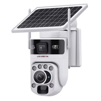 12MP 20X Optical Zoom 4G/WiFi Solar Camera Dual Screen PTZ PIR Detect Night Vision Auto Tracking Two-way Audio CCTV Surv