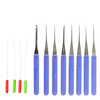 12PCS Locksmith Hand Tools Supplies Lock Pick Set Practice Handcrafted Tools for Lock Picking Practice