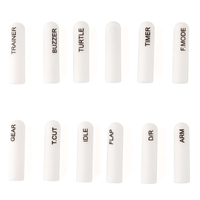 12pcs Radiomaster Labeled Silicon Switch Cover Set Short/Long for TX16S TX12 Zorror Jumper Flysky Radio Transmitter DIY
