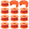 12PCS WA0010 Edger Spools Replacement for Worx Trimmer Spool Line Trimmer Line Refills 0.065 inch Suitable for Worx Stri