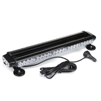 12V 24 46LED Car Roof Double Side Emergency Strobe Flash Light Lamp Bar Amber For Car Truck Boat
