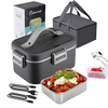 12V 24V 220V 1.8L Car Home Dual-use Insulated Heating Lunch Box Household Car Electric Lunch Box 304 Stainless Steel Foo