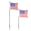 12V 30-45W/35-55W 3FT/4FT 240LED/300LED 5050 RGB bluetooth Flagpole Light APP Control For Jeep UTV ATV Motorcycle